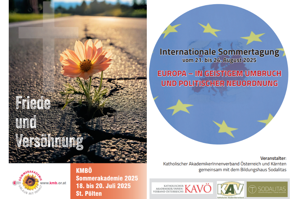 Titelseiten der Einladungen zur Sommertagung der Männerbewegung und des Akademiker:innenverbandes